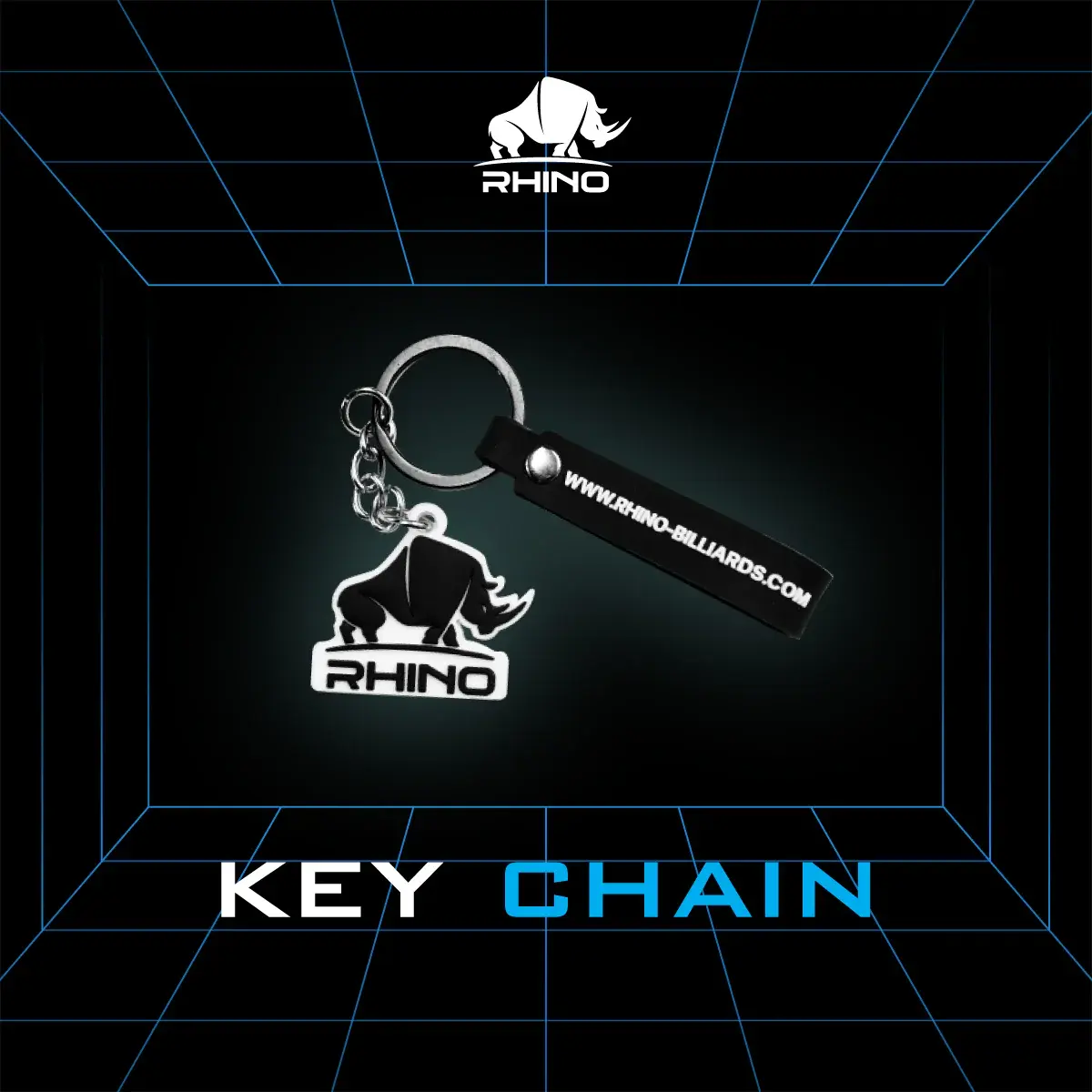 Rhino - Rubber Rhino Brand Keychain