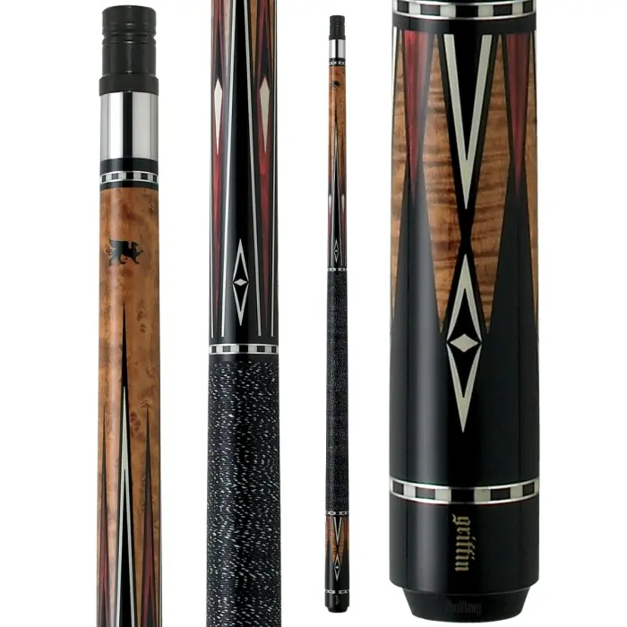 Griffin - Black and Red Points on Stained Maple - GR17 