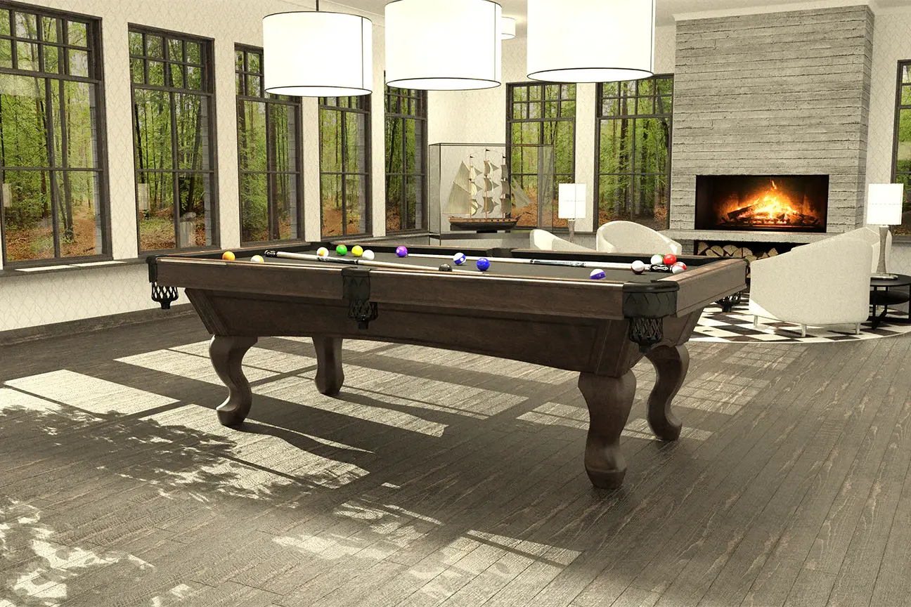 Canada Billiards - Queen Anne — 8' / Caramel