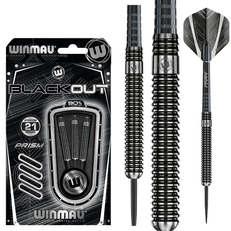 Winmau - Blackout, 90% Tungsten - Steel Tip