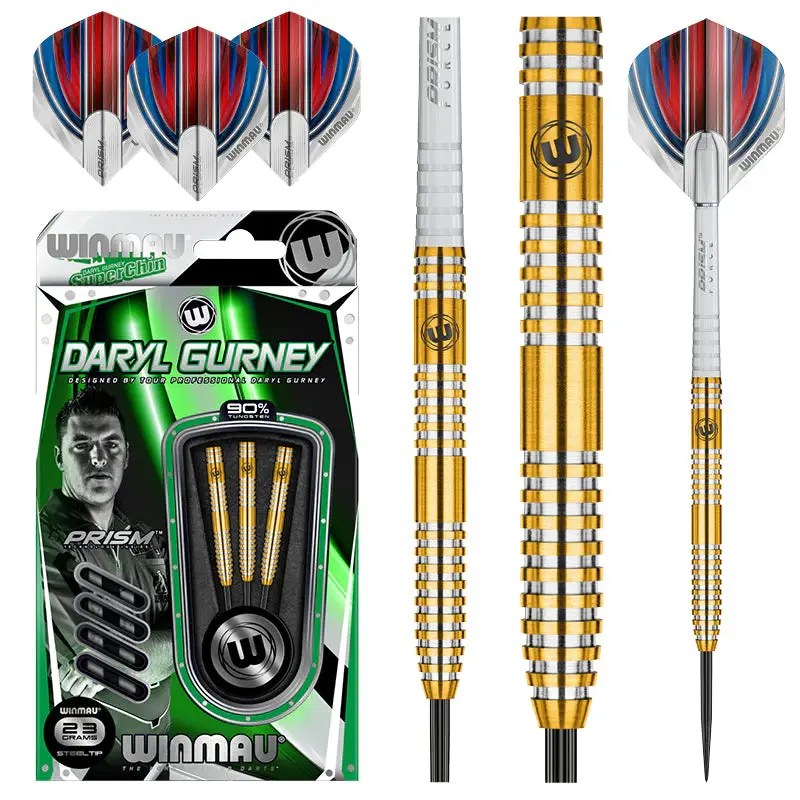Winmau - Daryl Gurney 'SuperChin' - 90% Tungsten Steel Tip Set