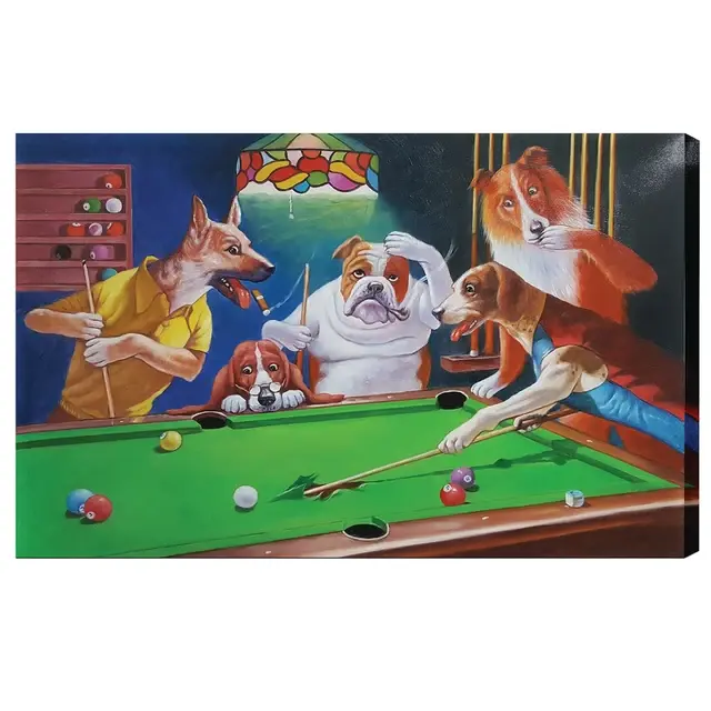 Ram - Billiard Theme Oil Painting, image 4
