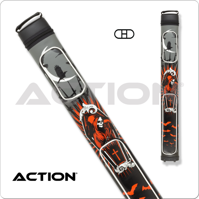 Action Sport 2x2 Cue Case - Orange Reaper