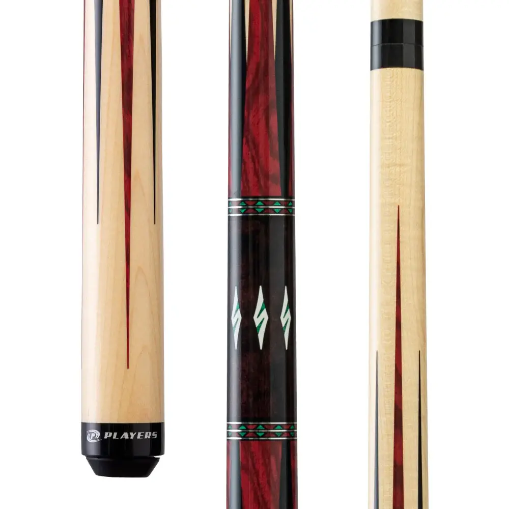 Players - G4149 Natural Maple Cue with Black and Cocobolo - Wrapless