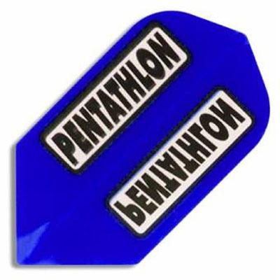 Jett - Pentathlon Dart Flights - Slim Embossed — Blue