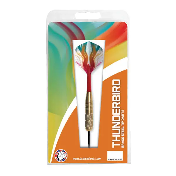 British Darts - 'Thunderbird' - Brass, Steel Tip Set