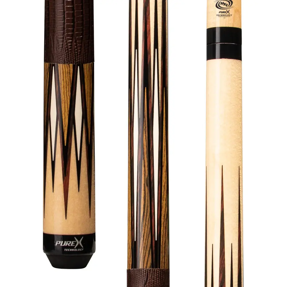 PureX - HXTE14 Natural Birdseye & Cocobolo with Embossed Leather Wrap