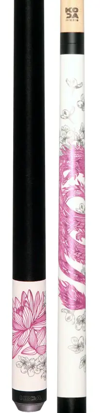 Koda - KDV15WPK Matte White with Pink Dragon Cue