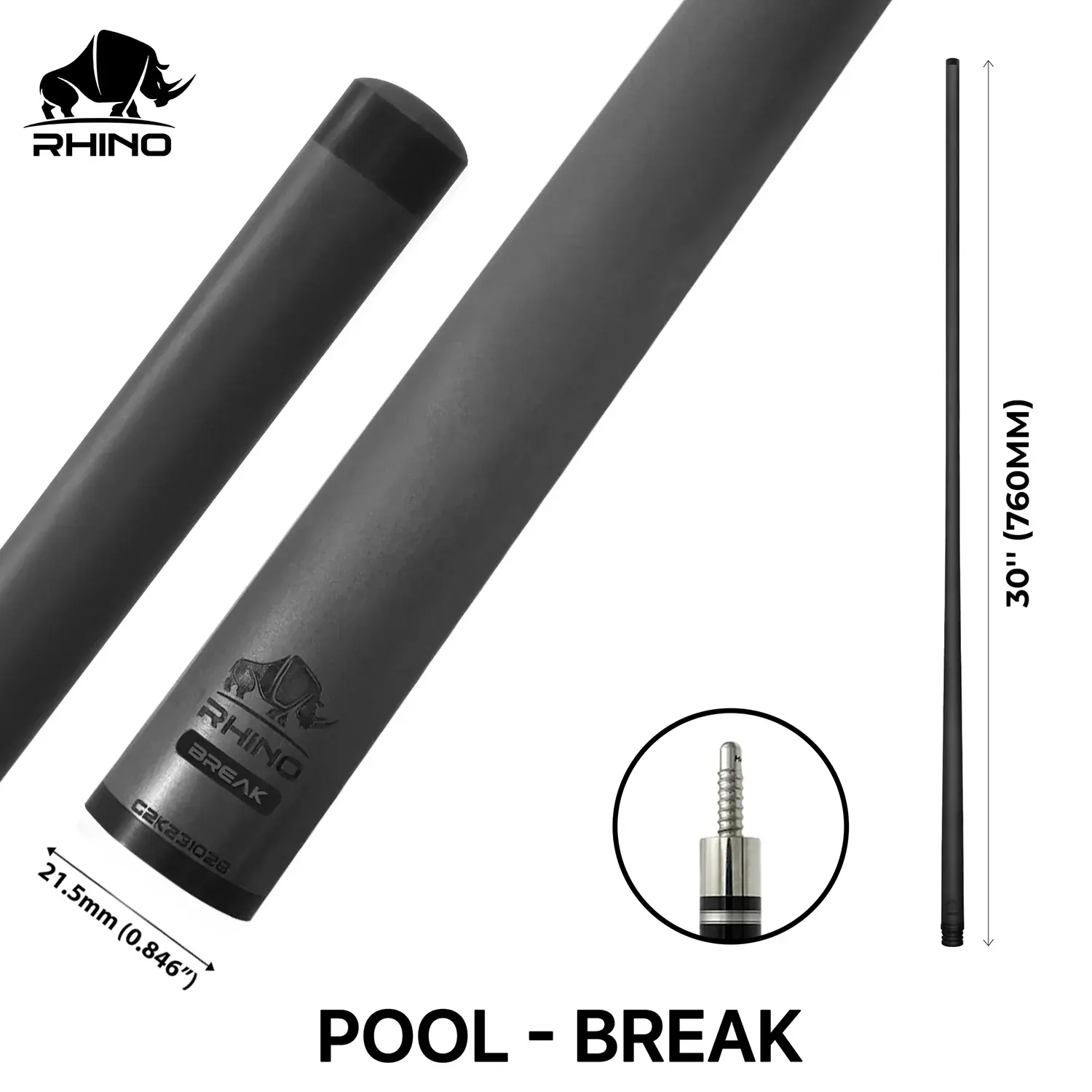 Rhino - 30" Carbon Fiber Break Shaft