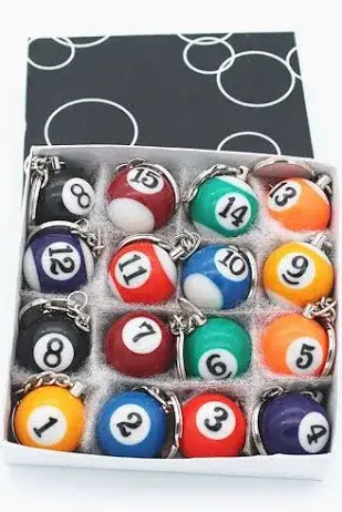 Pool Ball Keychain