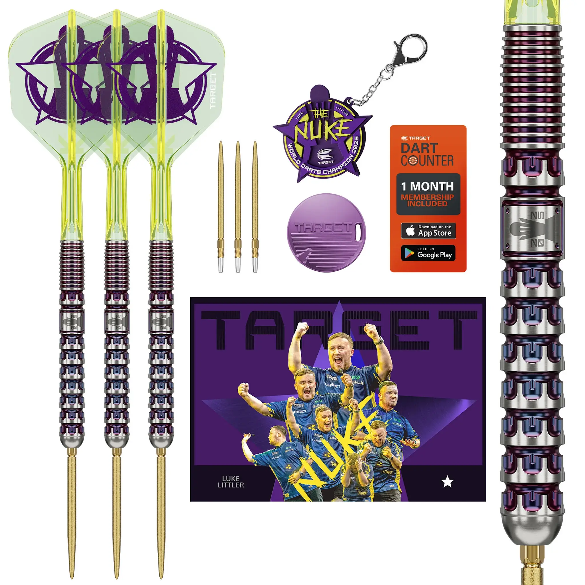 Target - Luke 'The Nuke' Littler 'World Champ' - Steel Dart Set