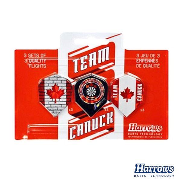 Harrows - Team Canuck Dart Flights Set