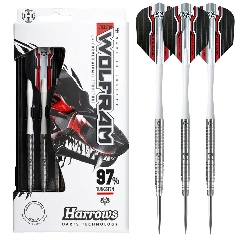 Harrows - 'Wolfram' 97% Tungsten - Steel Tip Set