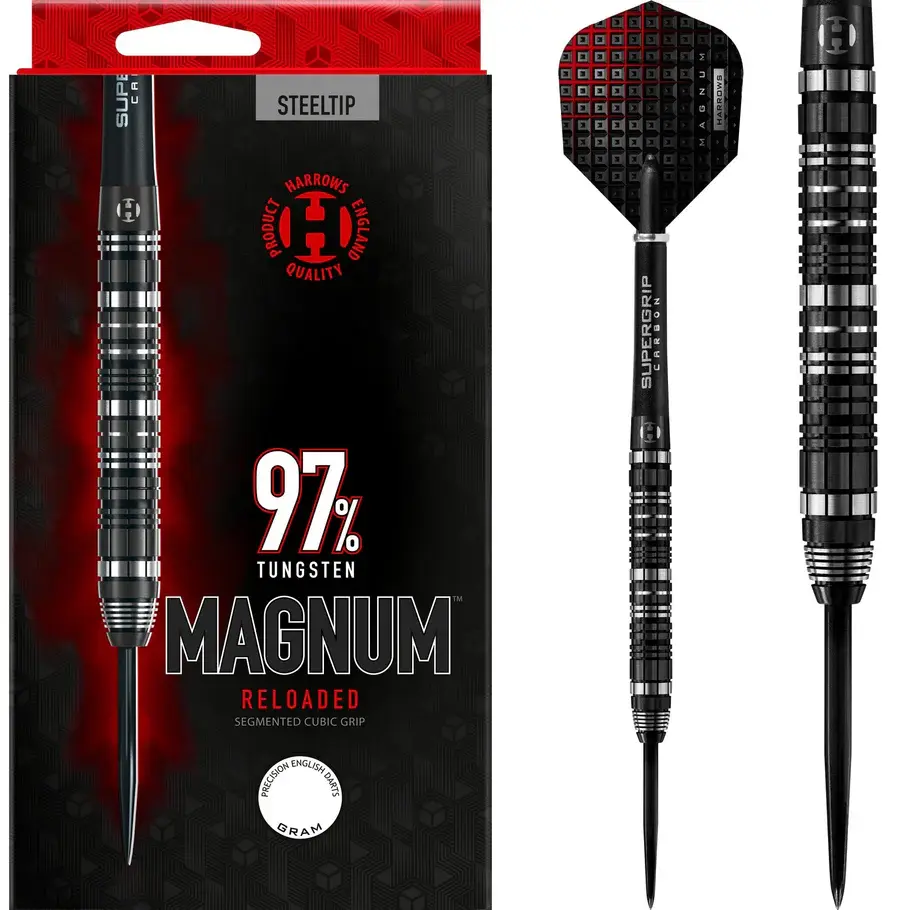 Harrows - 'Magnum' 97% Tungsten - Steel Tip Set