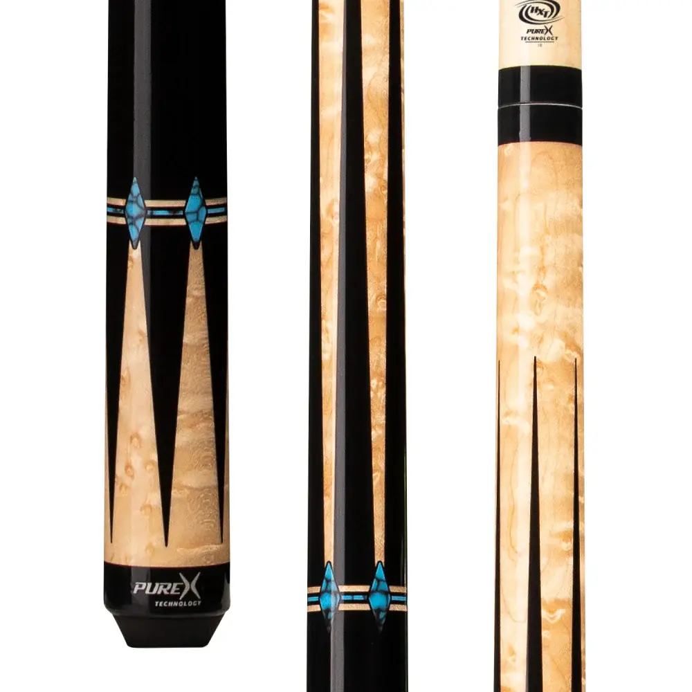PureX -HXTE13  Natural Birdseye & Black with Blue Recon Cue