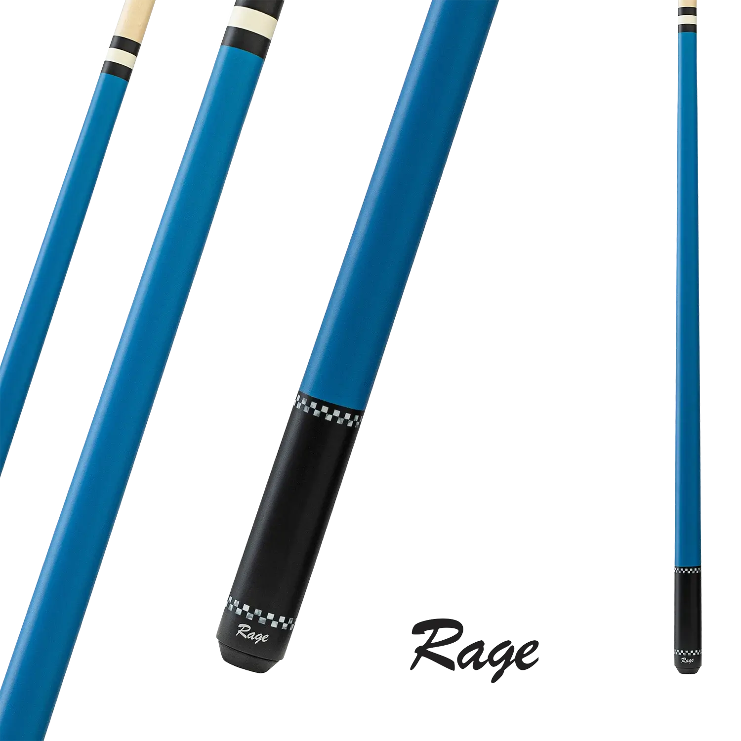 Rage - RG03 Matte Blue w/ Checkerboard Track - Play Cue, image 2