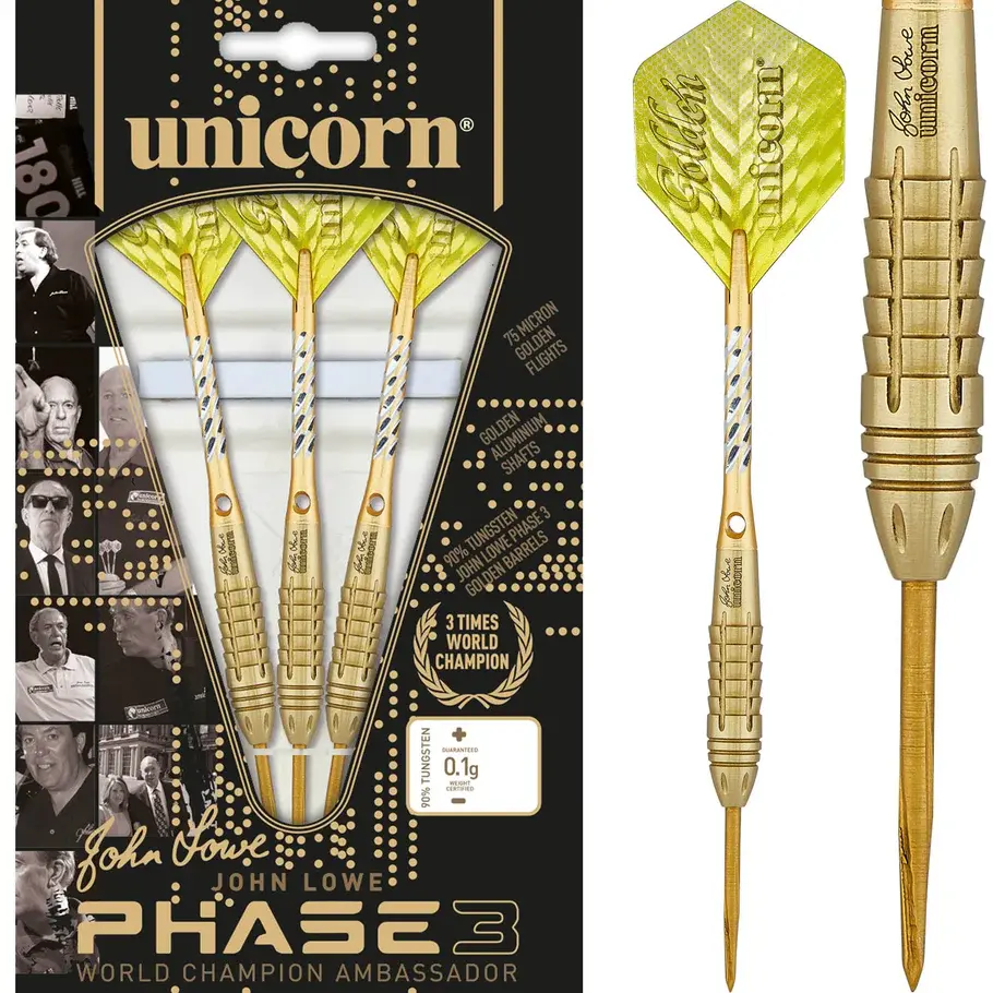 Unicorn - John Lowe 'Phase 3' - Steel Tip Set