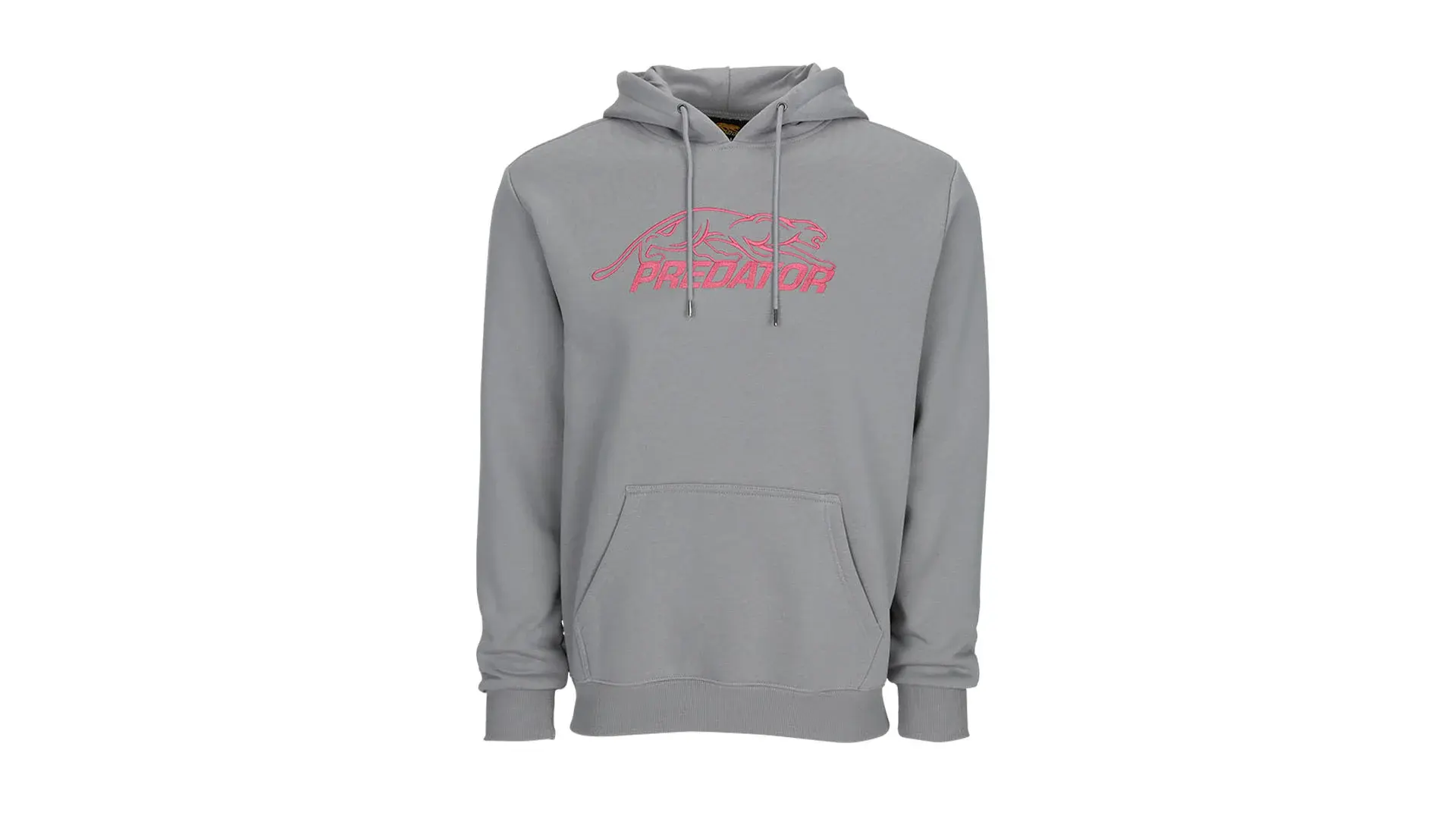 Predator - Gray Hoodie w/ Embroidered Pink Logo