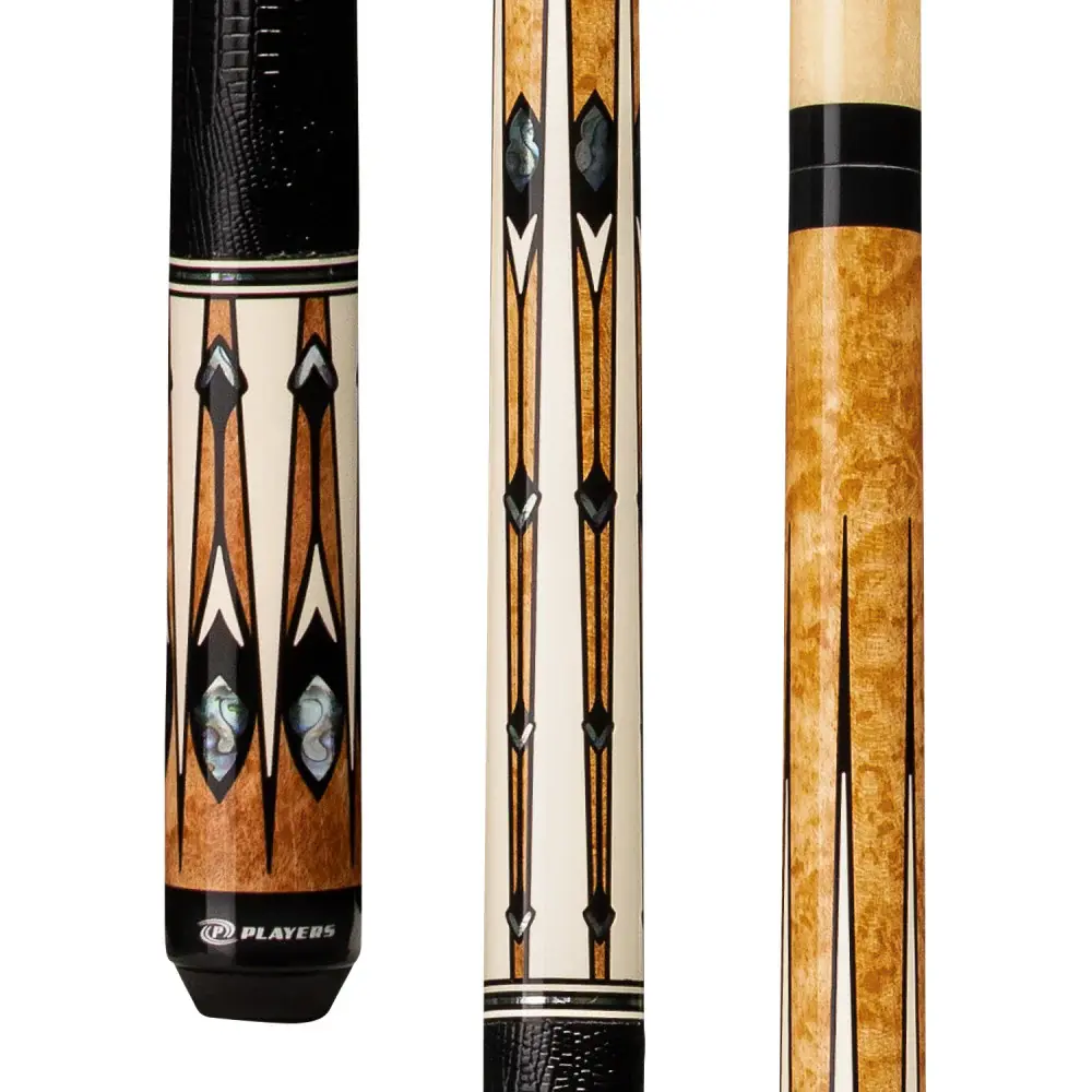 Players - G-4114 Black and Antique Maple Cue