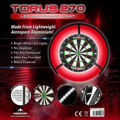 Mission - Torus 270 Dartboard Lighting