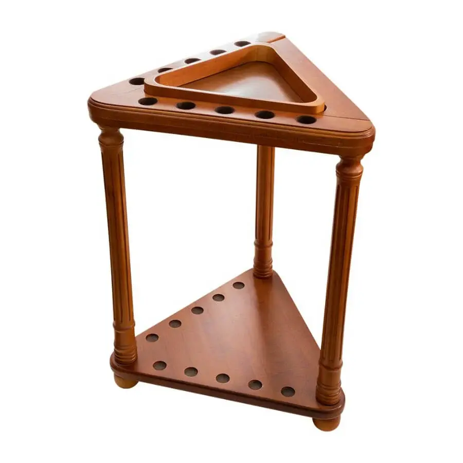 Canada Billiard - Triangular Floor Cue Rack - With Triangle