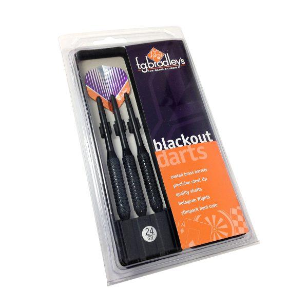 F.G Bradley's - Blackout darts - Brass, Steel Tip Set