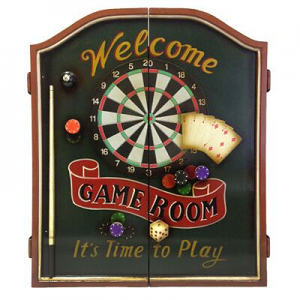 Jett Vintage Pub Dart Cabinet, image 2