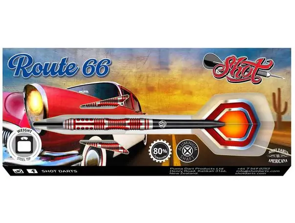 Shot - 'Route 66' 80% Tungsten - Steel Tip Set