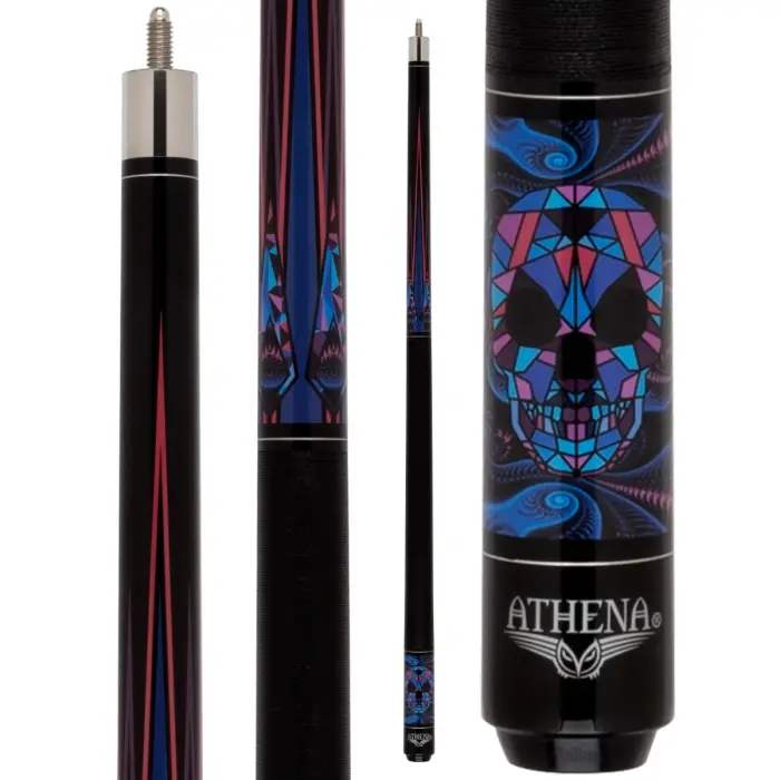 Athena - Stain Glass Sugar Skull Cue - ATH55