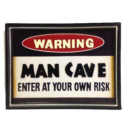 General - 'Warning': Man Cave Sign