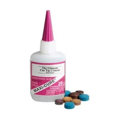 Maxi-Cure - Ultimate Cue Tip Cement - Cyanoacrylate Glue