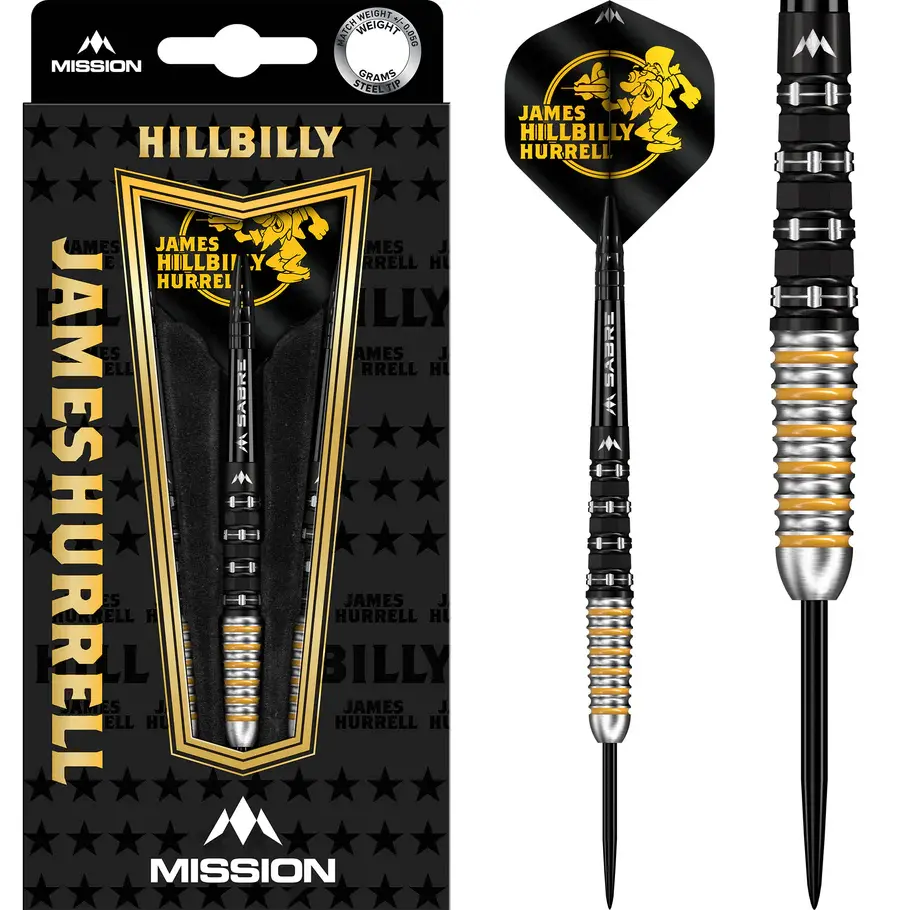Mission - James Hurrell V2 - 95% Tungsten , Black PVD & Yellow
