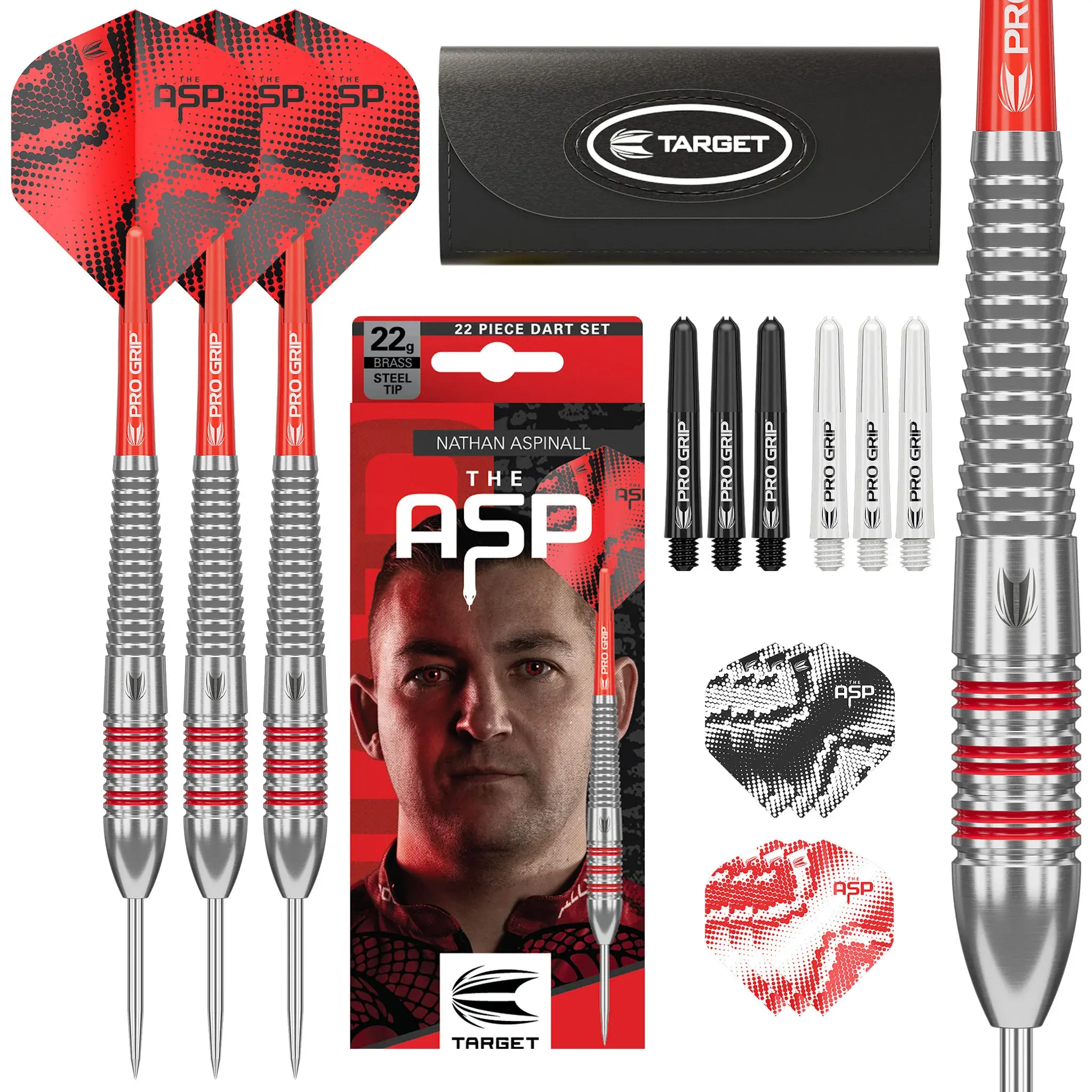 Target - Nathan Aspinall 'The Asp' Brass Dart Set - Steel Tip