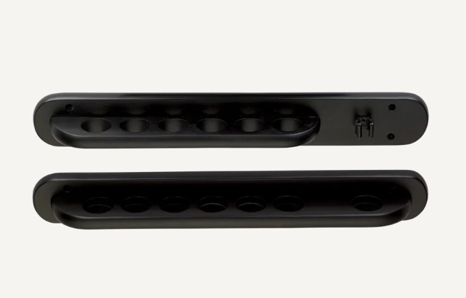 Cue & Case - 6 Cue Rounded Wall Rack and Bridge Clip