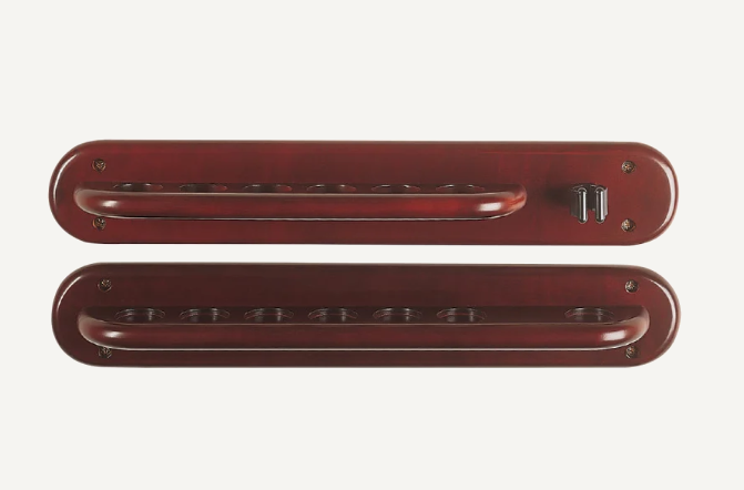 Cue & Case - 6 Cue Rounded Wall Rack and Bridge Clip, image 2
